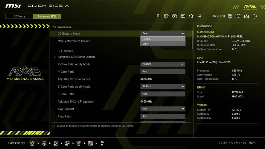 MSI MAG B860 TOMAHAWK WIFI-5